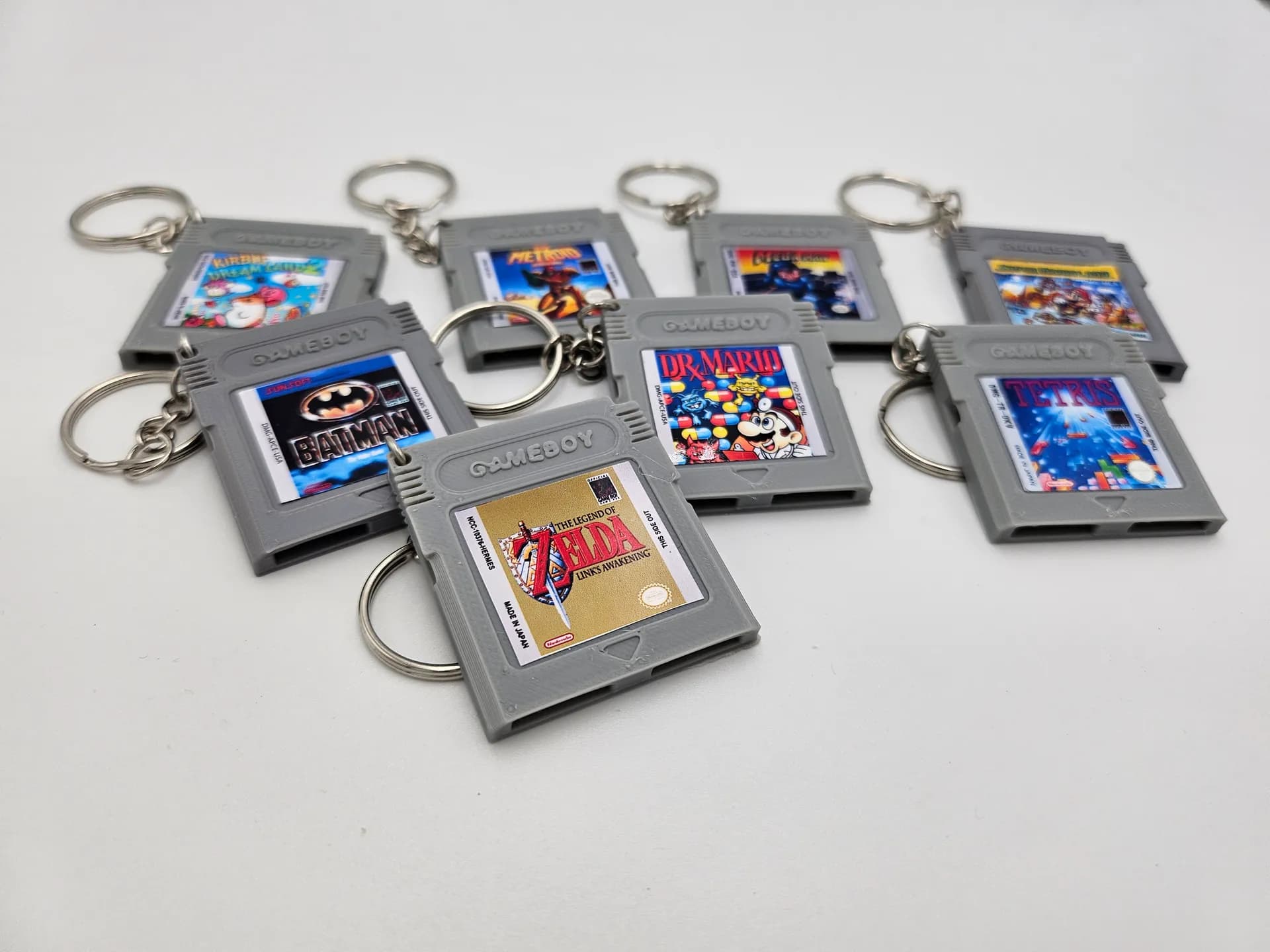 Llaveros de Cartuchos Retro: NES, SNES, N64, Game Boy, PS1, Xbox